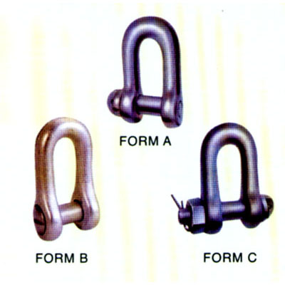 DIN 82101 Shackle Form A, Drop Forged, Zinc Plated